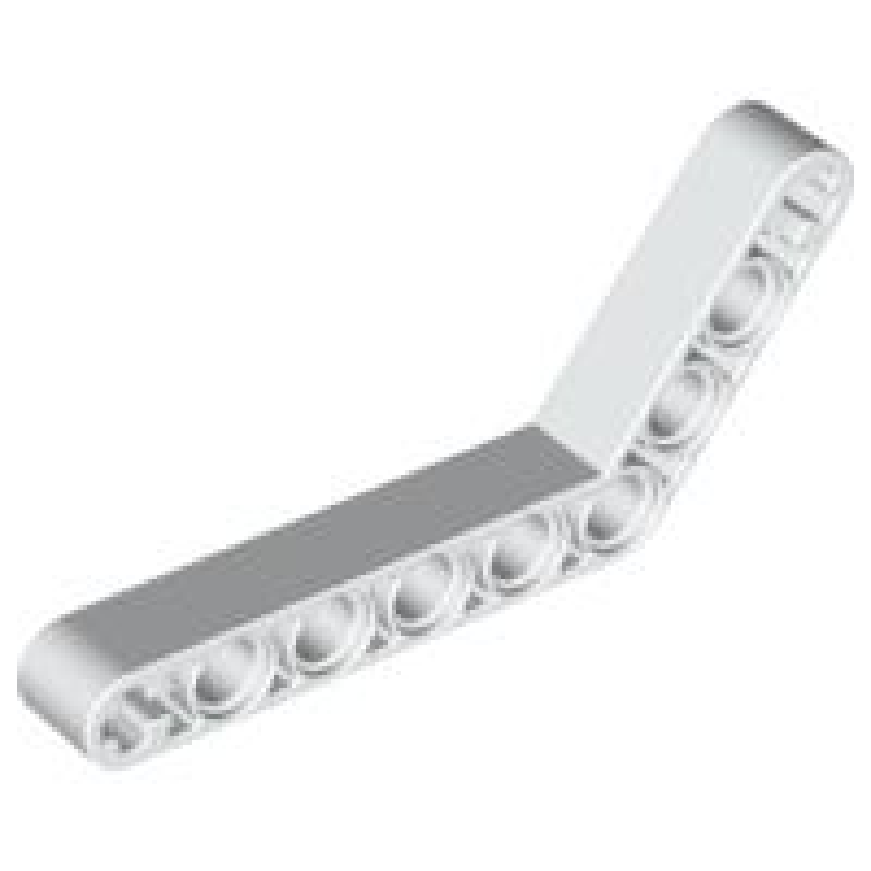 Technic, Hefbalk Aangepast Gebogen Dik 1x9 (6-4) White